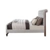 90" Queen Bed Andria Bed Reclaimed Oak Finish - Acme Furniture: Faux Leather Upholstery, Tufted Headboard - image 2 of 4