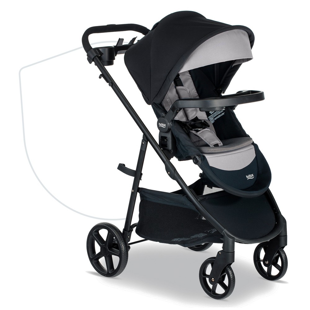 Photos - Pushchair Britax Romer Britax Brook+ Modular Baby Stroller - Graphite Onyx 