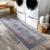 Mark & Day Limmen Washable Woven Indoor Area Rugs Navy - 2 of 4