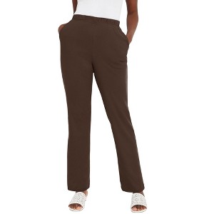 Jessica London Women's Plus Size Soft Ease Pant - 1 of 4