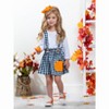 Mommy's Little Pumpkin Plaid Overall Skirt Set Mia Belle Girls - 4 of 4
