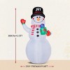 SEVOBAL Inflatable Holiday Decorations 12FT Christmas Inflatable Decor Inflatable Giant Snowman Blow Up Yard Decorations, Multi, 82.7"*66.9"*149.6" - 4 of 4