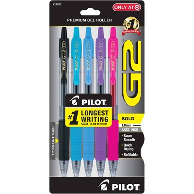 G2 Gel 5pk Comfort Grip Pens Assorted Ink