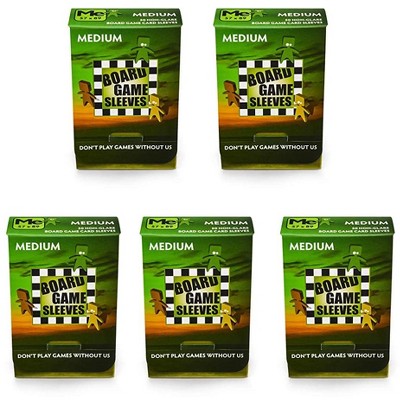Arcane Tinmen 5 Packs Arcane Tinmen Non-Glare Board Game Sleeves 50 ct Medium Size Card Sleeves Value Bundle!