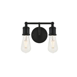 Elegant Lighting Serif 2 light black Wall Sconce - 1 of 4