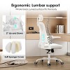 FURNIinspire Task and Office Chairs,  Office Chair, Home Office Desk Chair with Headrest, White, 23.43"*23.43"*56.69" - 3 of 4