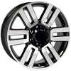 OE Wheels TY10 20 Inch Rim Fits 4Runner Style 6x139.7 20x7 Gloss Black Machined - Hollander 69561 (1) - 4 of 4