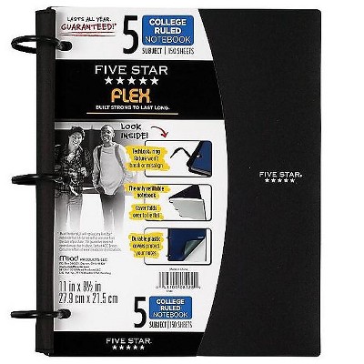 Five Star 5-Subject Notebook 8.5 x 11 08128