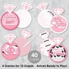 Big Dot of Happiness Last Rodeo - 4 Pink Cowgirl Bridal Shower Games - 10 Cards Each - Gamerific Bundle - 2 of 4