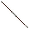 Black Bow Jewelry Stainless Steel Brown & Black Rubber Tube Bracelet, 8.5 Inch - 2 of 4