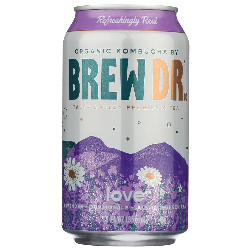 Brew Dr. Kombucha Love - 12 fl oz Cans/4pk, 4 of 12