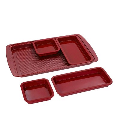 Wolfgang Puck Nonstick Sheet Pan and 4 Silicone Trays Refurbished