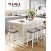VASAGLE Bar Stools Set of 2, Counter Height Bar Stools, Kitchen Counter Stools with Wooden Legs, PU Leather Barstools - 3 of 4