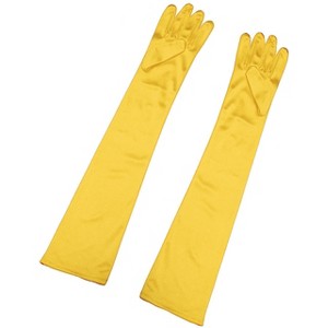 INSPIRE CHIC Women's Full Finger Opera Length Solid Gloves - 1 of 4