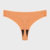 Wherewithal Women's EveryWhere Seamless Thong Beige - 2 of 4
