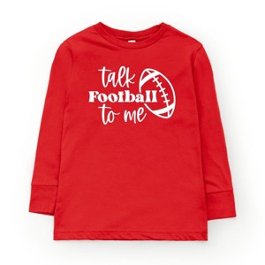 The Juniper Shop Talk Football To Me Ball Youth Long Sleeve Tee - 1 of 4