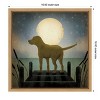 Amanti Art Moonrise Yellow Dog by Ryan Fowler Framed Canvas Wall Art - 4 of 4
