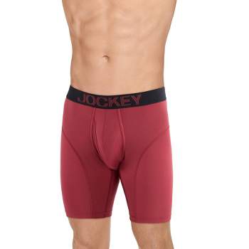 Jockey Men's Underwear Sport Silver Microfiber 7.5 Boxer Brief, Berry  Bloom, S at  Men's Clothing store