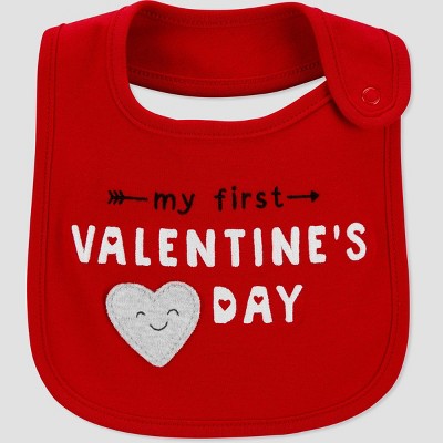 Carter's Just One You® Baby 'My First Valentine's Day' Bib - Red