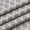 Kate Aurora 2 Pack Amari Contemporary Lattice Light Filtering Grommet Top Window Curtain Panels - 4 of 4