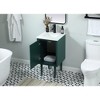 Elegant Lighting 18 inch single bathroom vanity in green - 4 of 4
