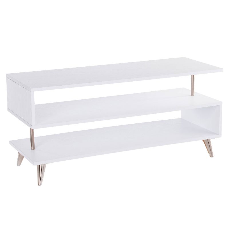 Sartan Low Profile TV Stand for TVs up to 37&#34; White - Aiden Lane, 1 of 9