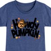 Girls' - Instant Message - Howdy Pumpkin Fitted Short Sleeve Graphic T-Shirt - 2 of 4