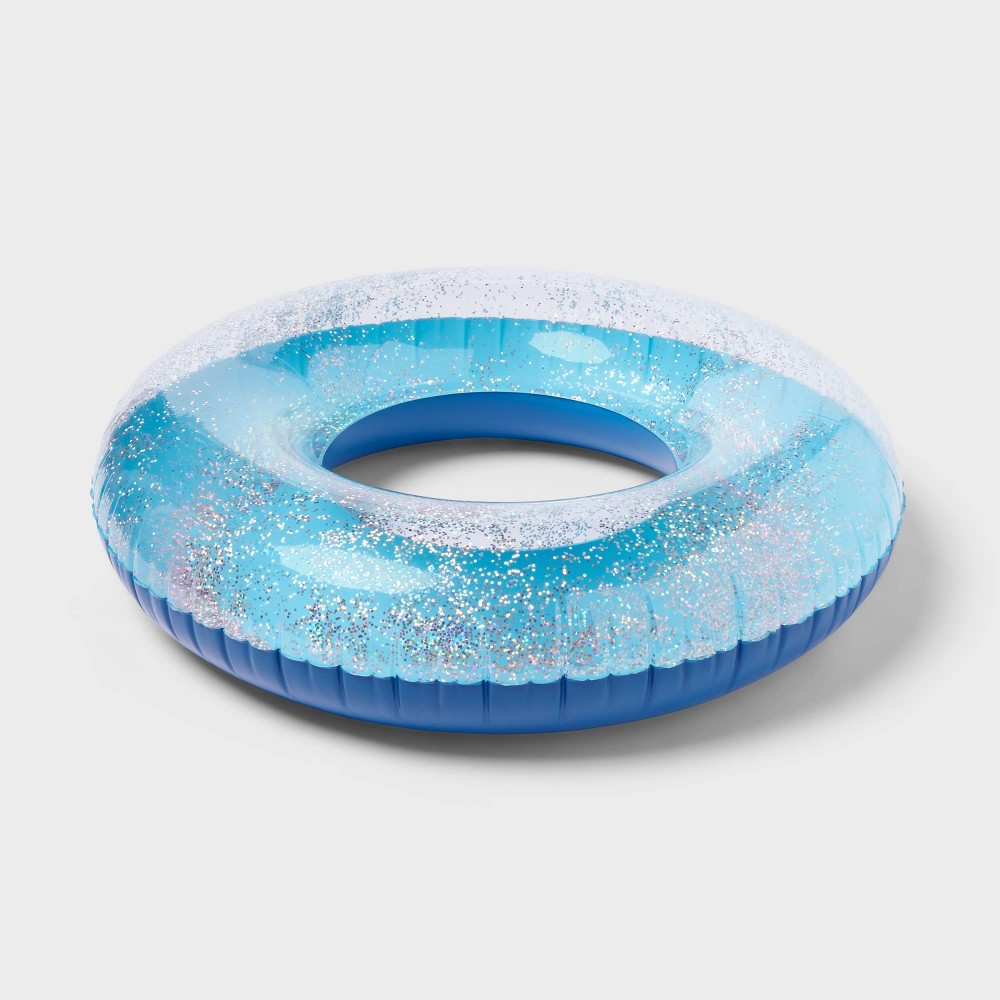 42" Ring Tube with Glitter - Sun Squad™ Light Blue