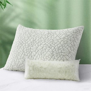 APSMILE Rayon Derived from Bamboo Pillows Adjustable Shredded Memory Foam Pillow with Removable Cover - 1 of 4