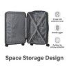 FURNIinspire Bag And Luggage Sets 3 Piece Travel Hard Shell Luggage, Lightweight Rolling Suitcases with Wheels, Black , 20.87"*11.61"*30.31" - 4 of 4