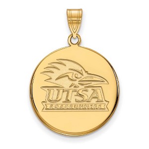 Black Bow Jewelry 14k Yellow Gold Texas at San Antonio Roadrunners NCAA Large Pendant - 1 of 3
