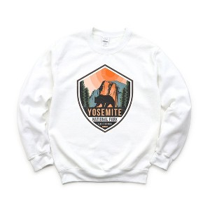 Simply Sage Market Women's Graphic Sweatshirt Yosemite National Park Badge - 1 of 3