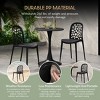WestinTrends Playa Outdoor Modern Stackable Patio Dining Chairs (Set of 2) - 4 of 4