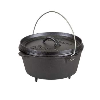 Stansport Preseasoned Cast Iron Dutch Oven with Legs