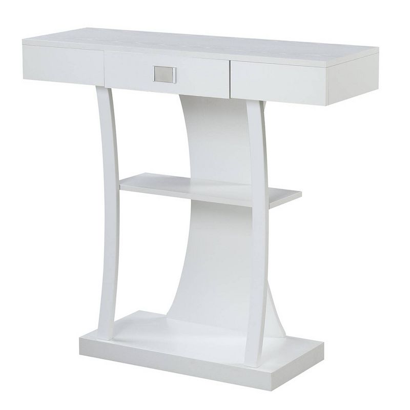 Newport 1 Drawer Harri Console Table with Shelves - Breighton Home, 1 of 5