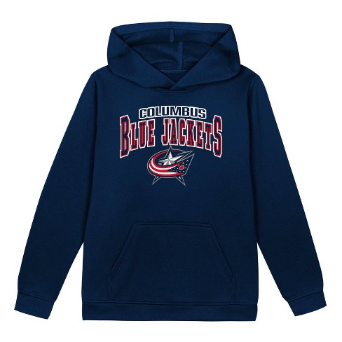 Nhl Columbus Blue Jackets Boys Fleece Hooded Sweatshirt L Target