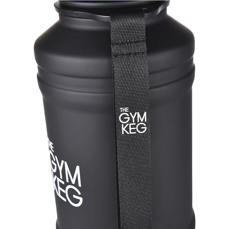 THE GYM KEG 1.3L Stainless Steel Bottle with Leak Proof and Insulated Beverage Container, 1 pack, Black, 2 of 4