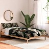 Deny Designs Full/Queen Burcu Korkmazyurek Dark Garden Comforter and Pillow Sham Black - 2 of 4