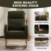 NicBex Teddy Accent Rocking Chair,Upholstered Nursery Glider Rocker with Side Pocket,Comfy Armchair with High Back for Living Room,Bedroom - 4 of 4