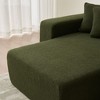 Modular Sectional Couch, Lambswool Fabric Modern L-Shape Sectional Sofa with Chaise Lounge - 4 of 4