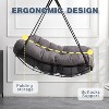 Whisen 1-Person Outdoor Indoor Hanging Hammock Chair Swing with Cushion for Patio, Porch, Bedroom, Garden, Courtyard, Balcony - 4 of 4