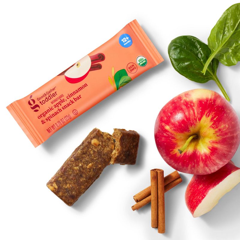 Organic Apple Cinnamon and Spinach Snacks Bars - 3.17oz/5ct - Good &#38; Gather&#8482;, 3 of 7