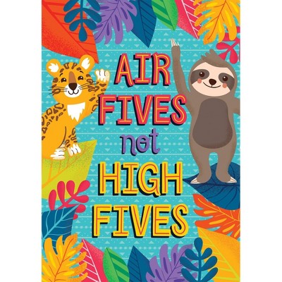 One World Air Fives, Not High Fives Poster - Carson Dellosa