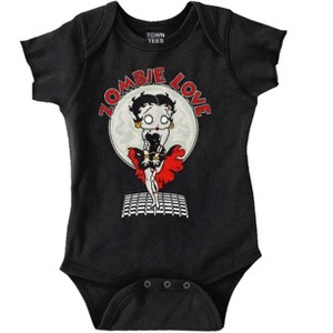 Betty Boop Zombie Movie Star Pose Baby Bodysuit Jumper Girls Brisco Brands - 1 of 1