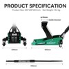 VisioGear Floor Jack, 1.5 Ton Hydraulic Low Profile Car Jack, Service Jack with Quick Lift Dual Pump, 3,000 lbs Capacity, Green, 19.9"*9.8"*8" - 3 of 4