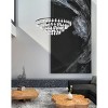 Elegant Lighting Ella 28 inch pendant in black - 2 of 4