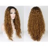 Unique Bargains Women's Long Water Wave Lace Front Wigs with Wig Cap 24" 1PC - 3 of 4