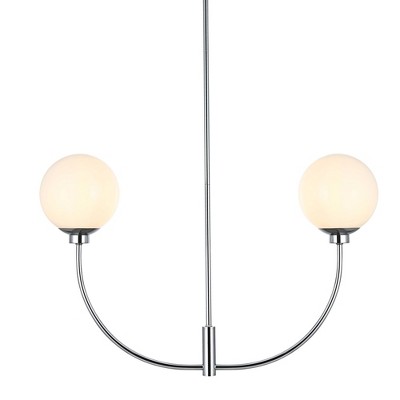 Elegant Lighting Nyomi 30 inch chandelier in Chrome