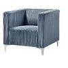 Home Design Gavin Velvet Square Arm Chair - 3 of 4