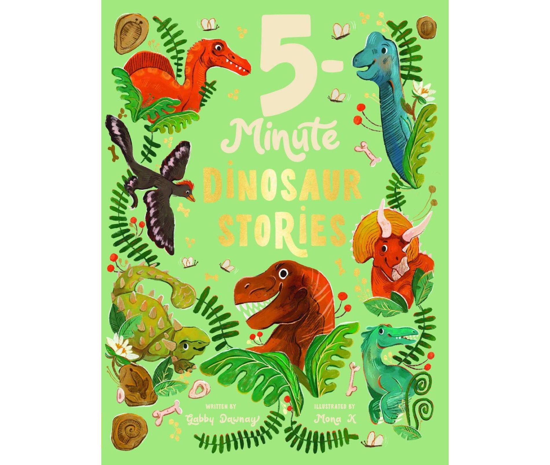 5-Minute Dinosaur Stories - by Gabby Dawnay (Paperback)